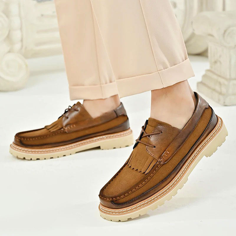 Suede Leather Loafers Sneakers