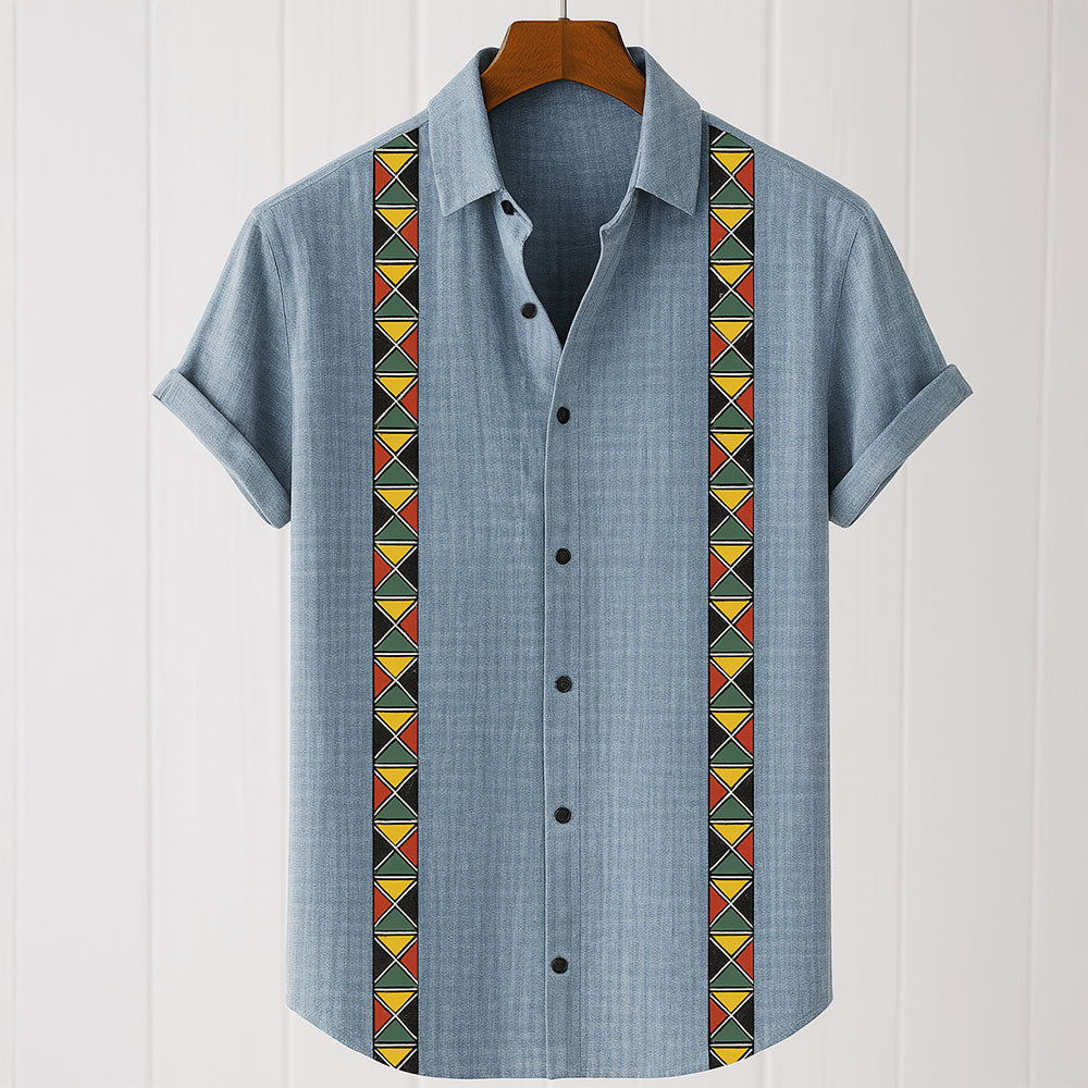 Sahara Stitch Linen Shirt