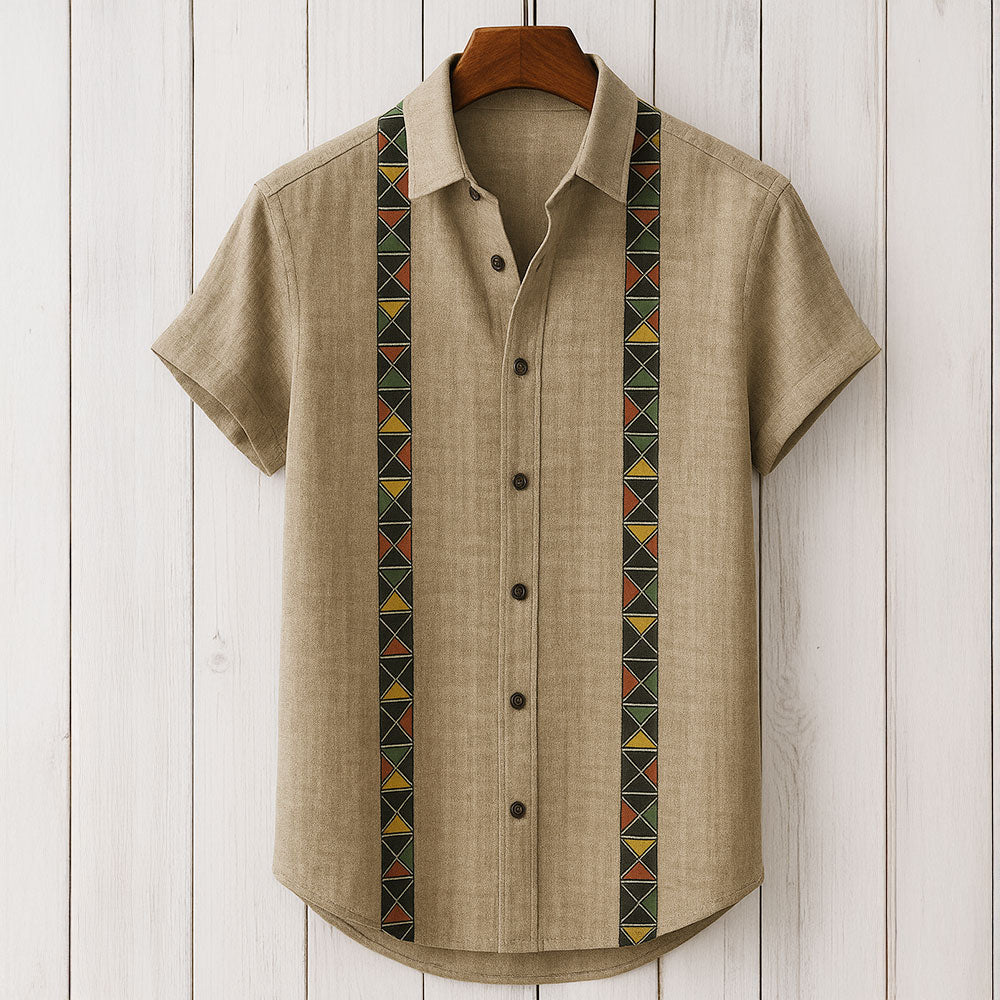 Sahara Stitch Linen Shirt