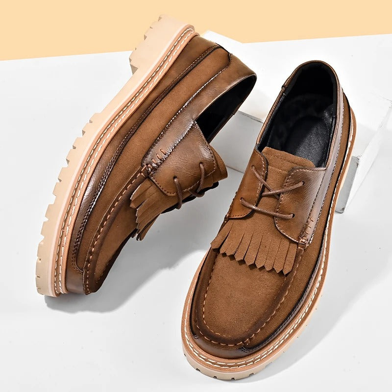 Suede Leather Loafers Sneakers