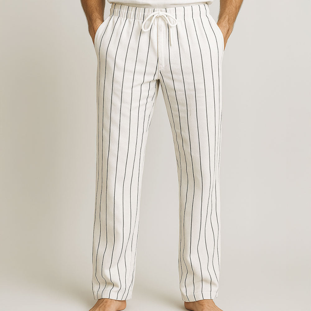 ZenStripes Linen Pants