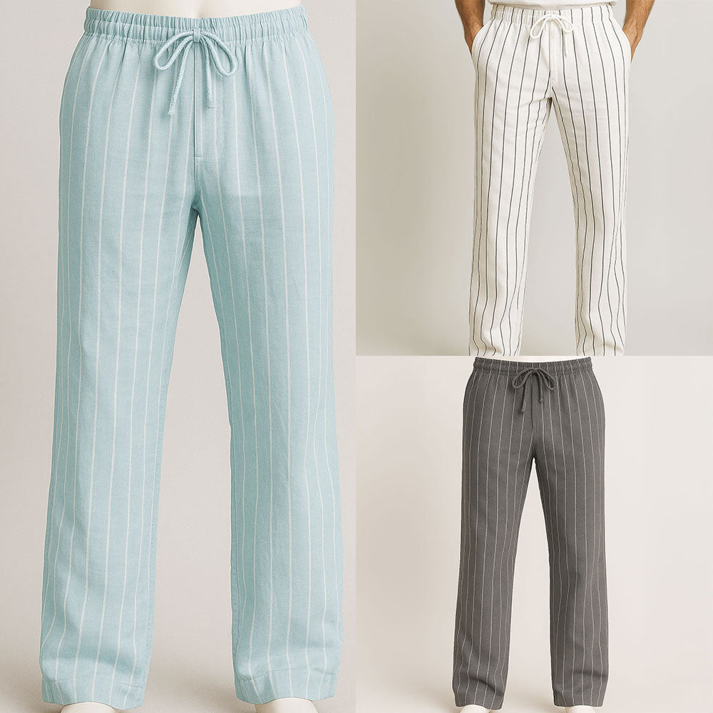 ZenStripes Linen Pants